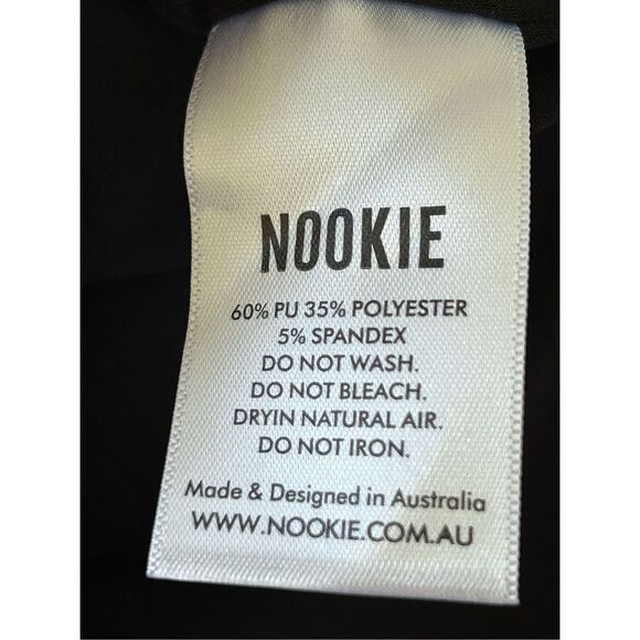 Nookie X Revolve Halter Neck Barbella Mini Dress Women's Black Matt Small NWT - Picture 9 of 12